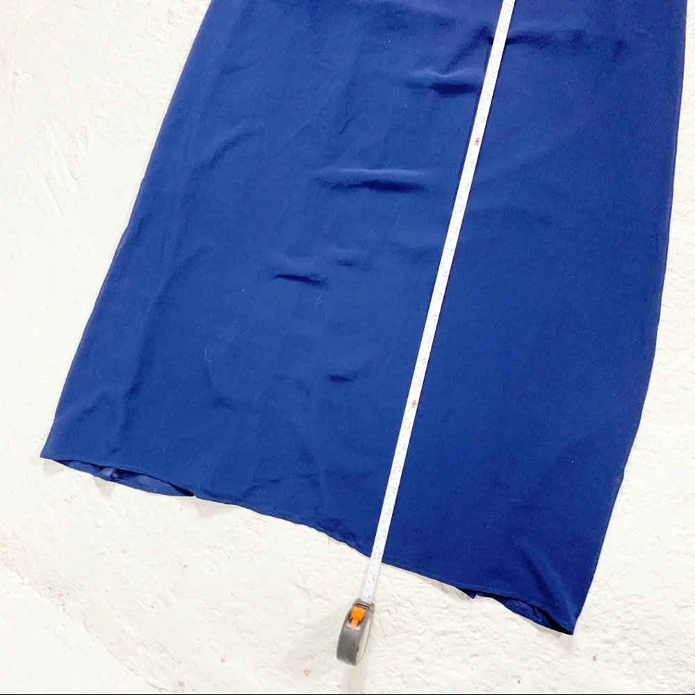 Anthropologie Midi Blue Dress - Picture 7 of 8